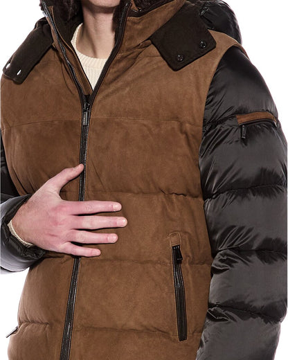 casciano suede down jacket