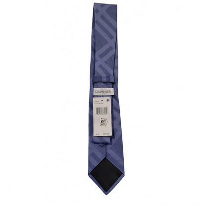 men's designer tie in blue plaid
