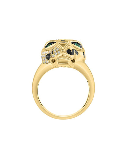 14k 0.35 ct. tw. diamond & emerald ring