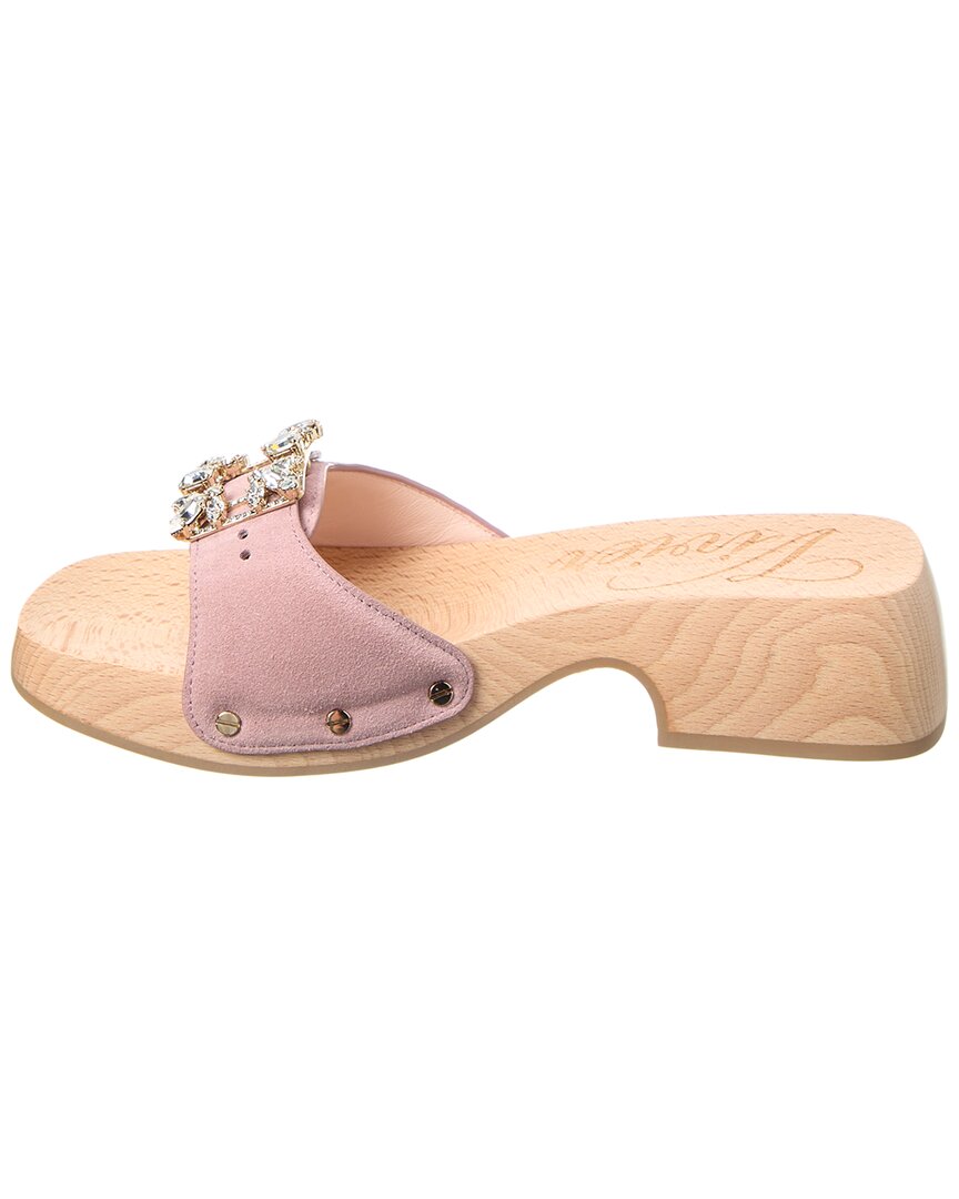 viv clogs suede mule
