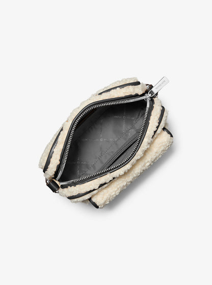 bradshaw extra-small faux shearling camera crossbody bag