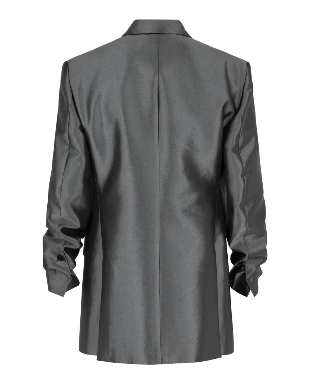 men's double breasted jacket in dark grey