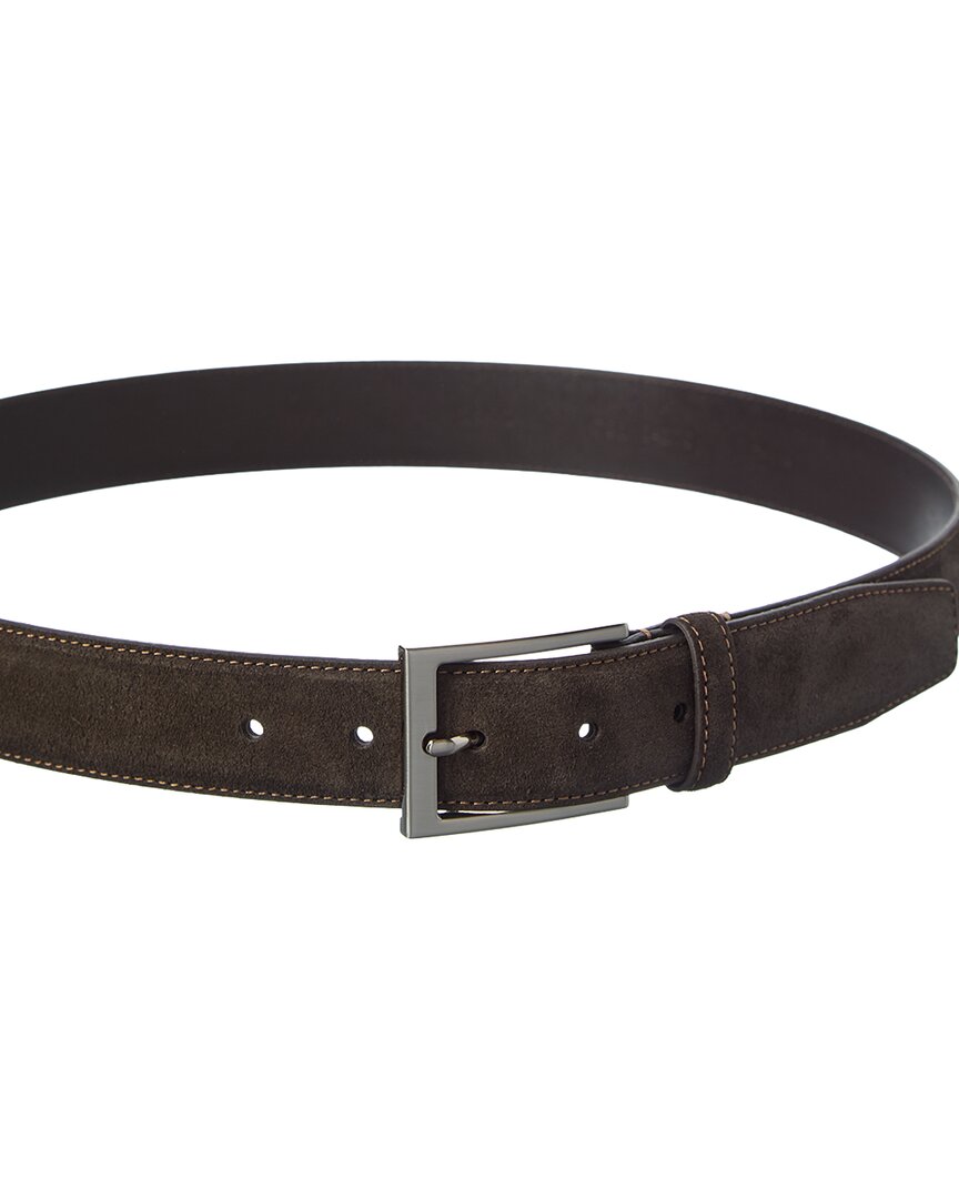 feather edge italian suede belt