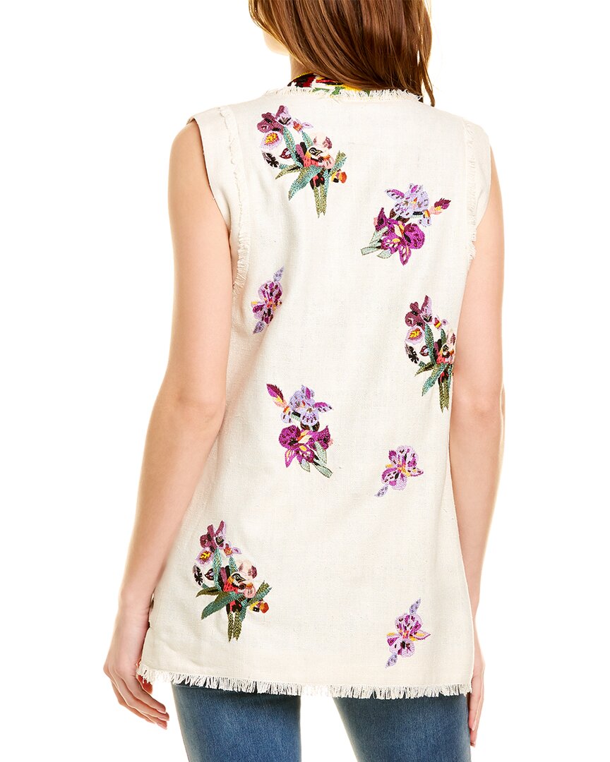 embroidered silk vest