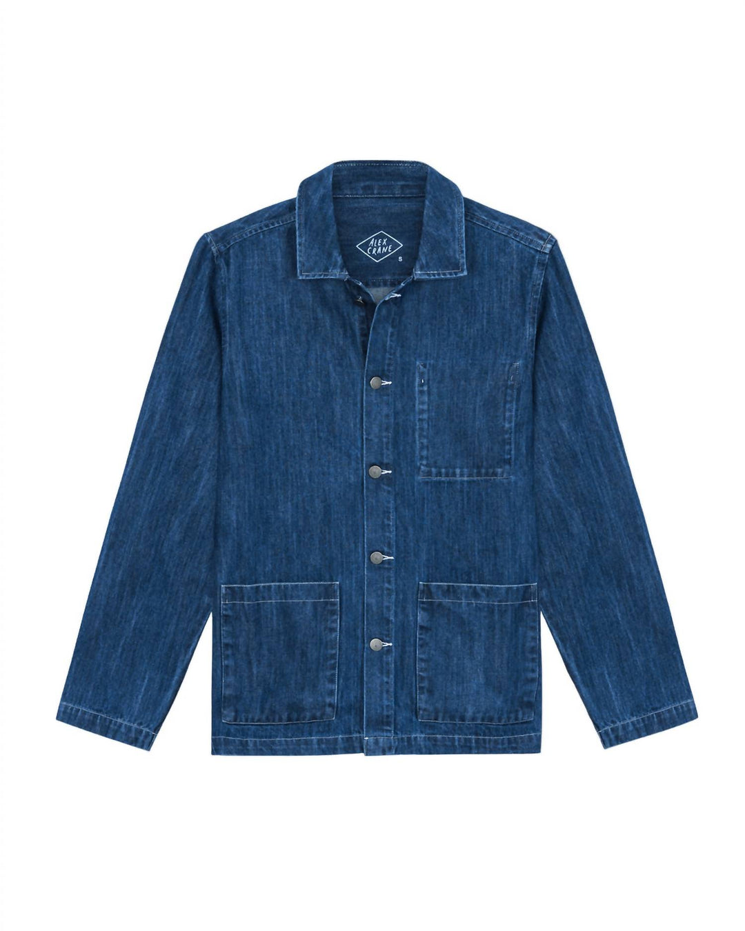 button front denim kite jacket in indigo