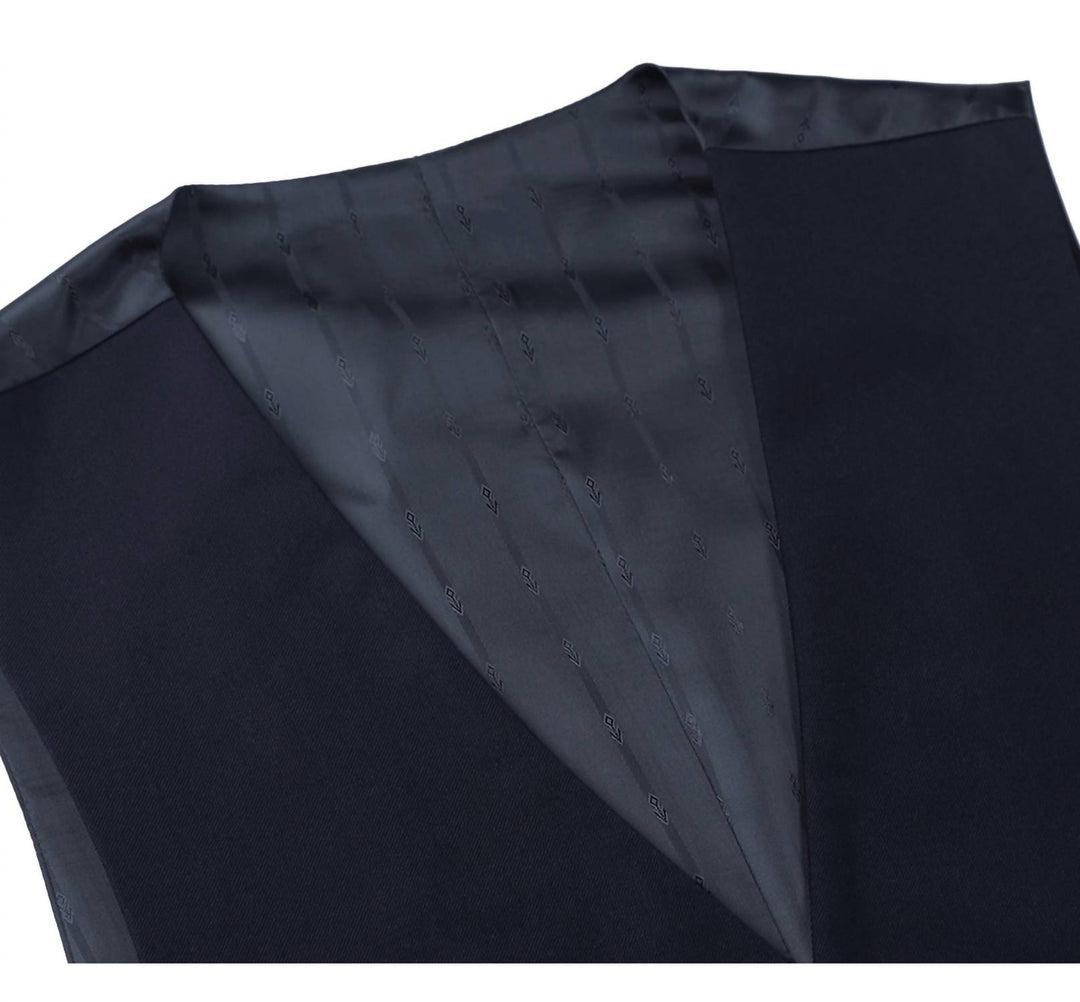 prestige single breasted vest in cobalt