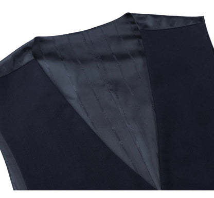 prestige single breasted vest in cobalt