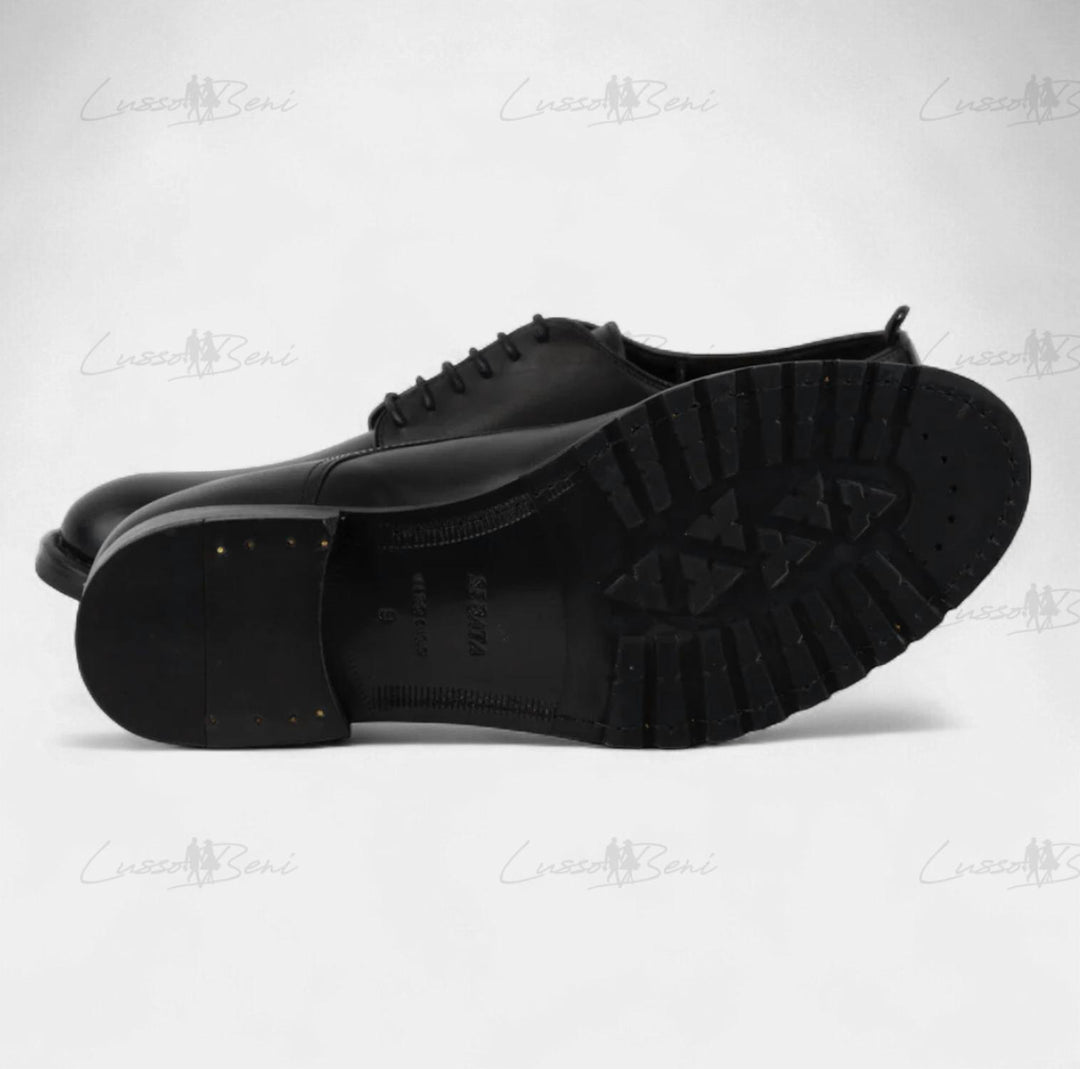 men's democritus leather shoes in black