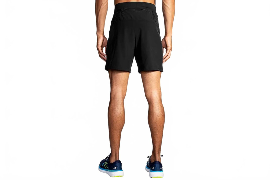 men's sherpa 7" athlethic shorts in black
