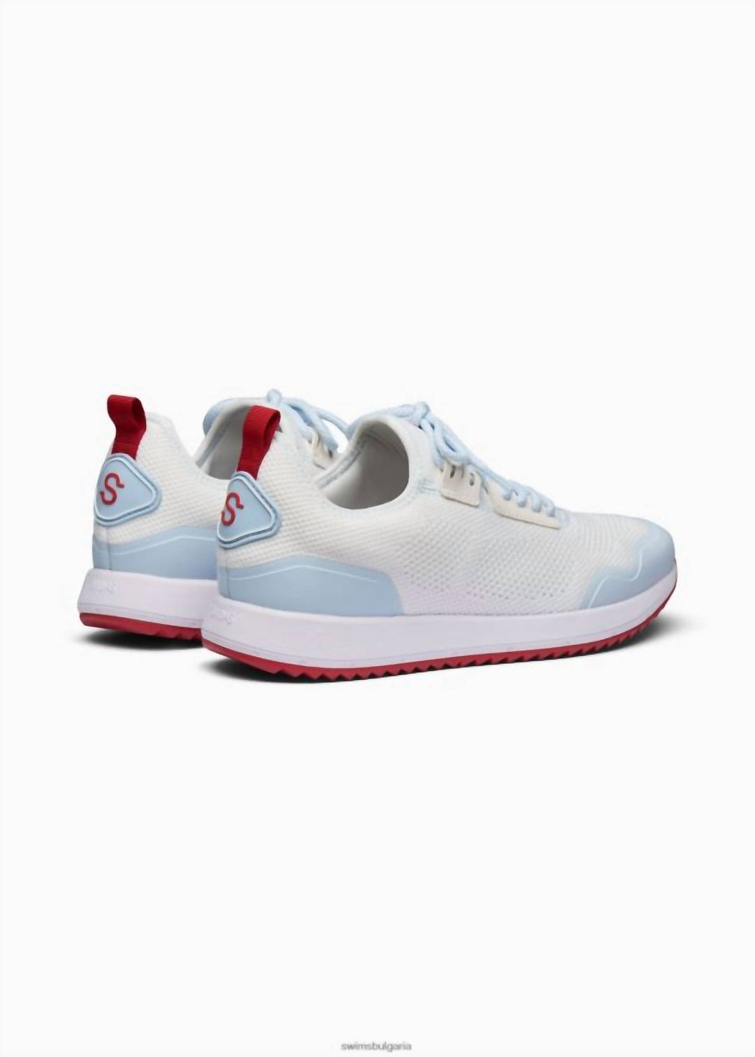 men's tasso runner shoe in white/ice blue