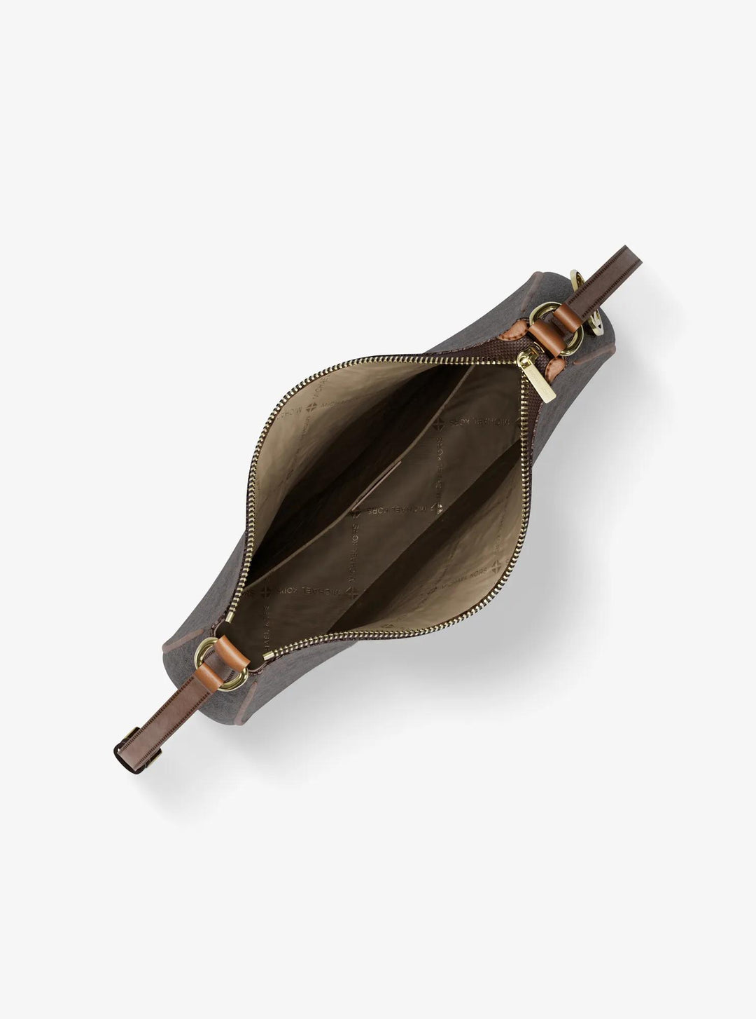 nayla medium signature logo messenger bag