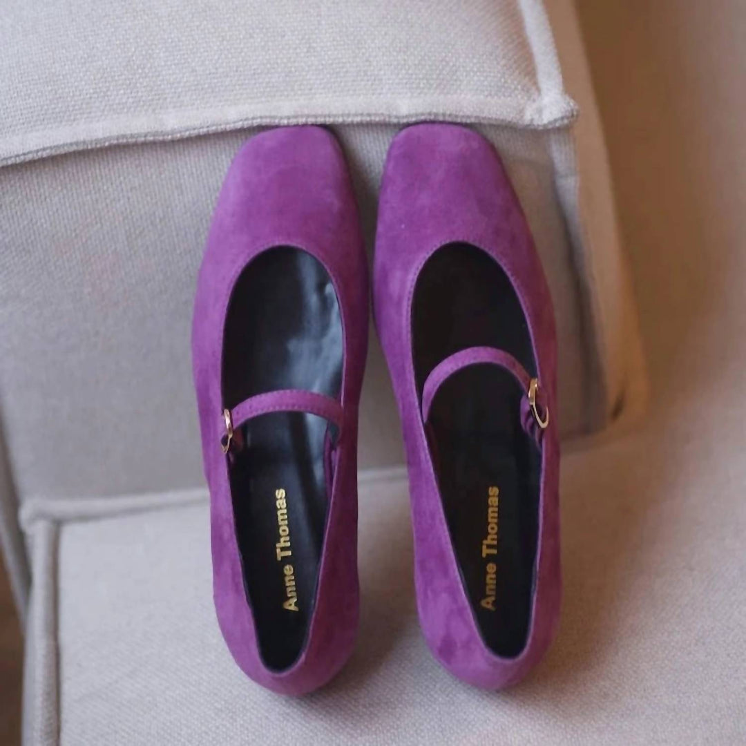 women's pavlova ballerina flat shoes in purple