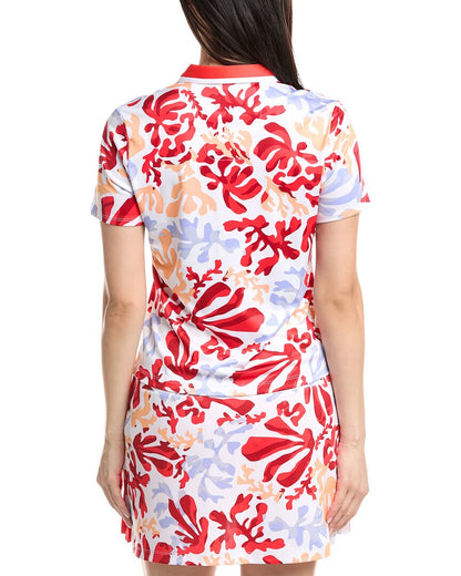 summer abstract floral top