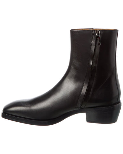 ferragamo leather boot
