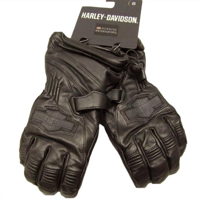 men's circuit ii waterproof leather gauntlet gloves in black