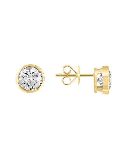 14k 2.45 ct. tw. lab-grown diamond earrings
