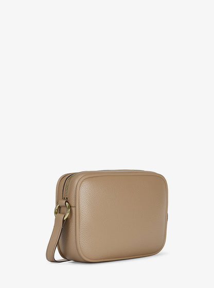 jet set pebbled leather camera crossbody bag