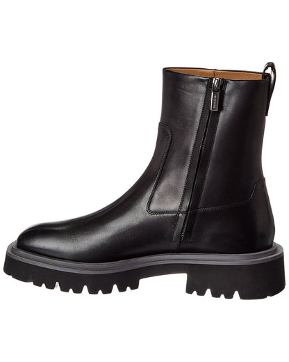 ferragamo fulvio leather bootie