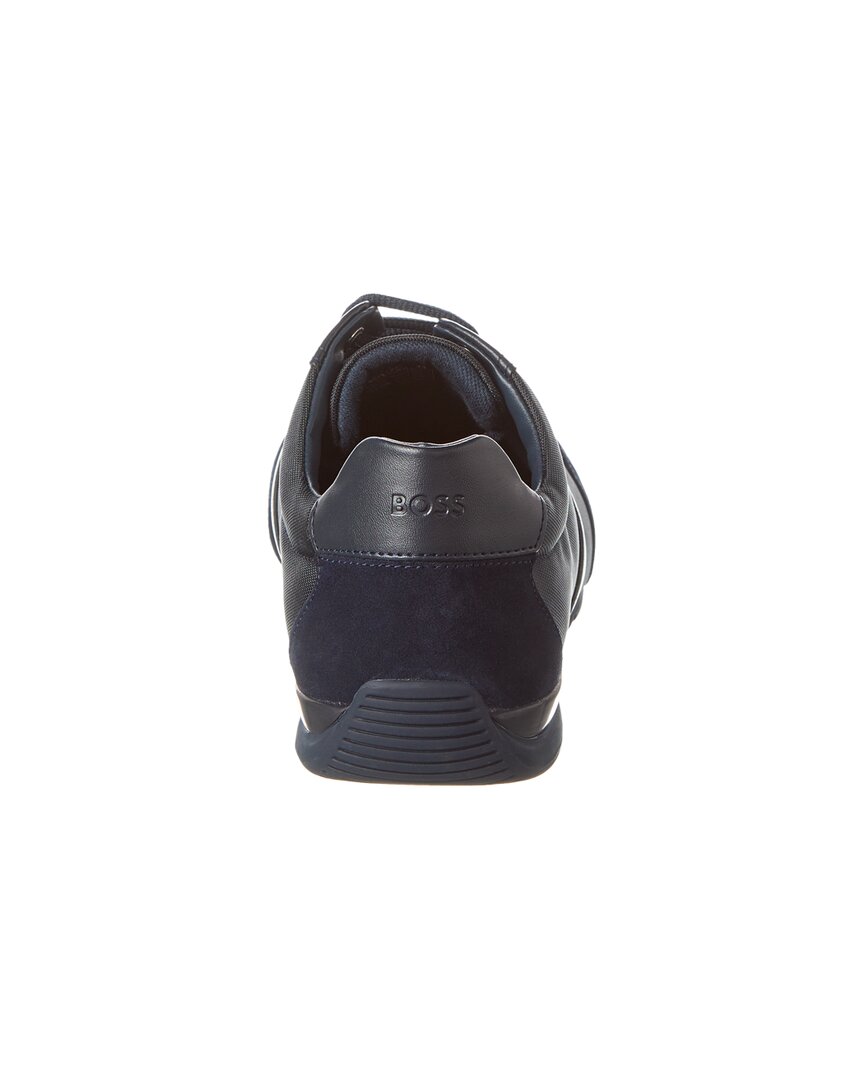 saturn leather-trim sneaker