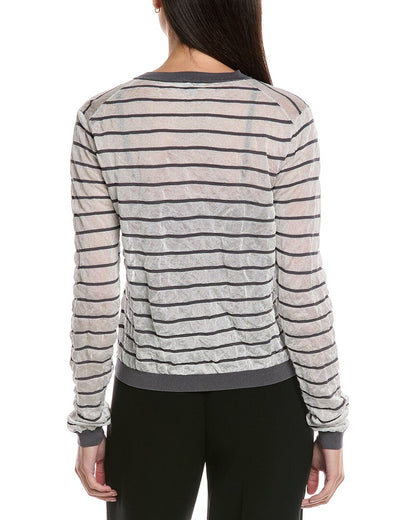 crinkled cardigan