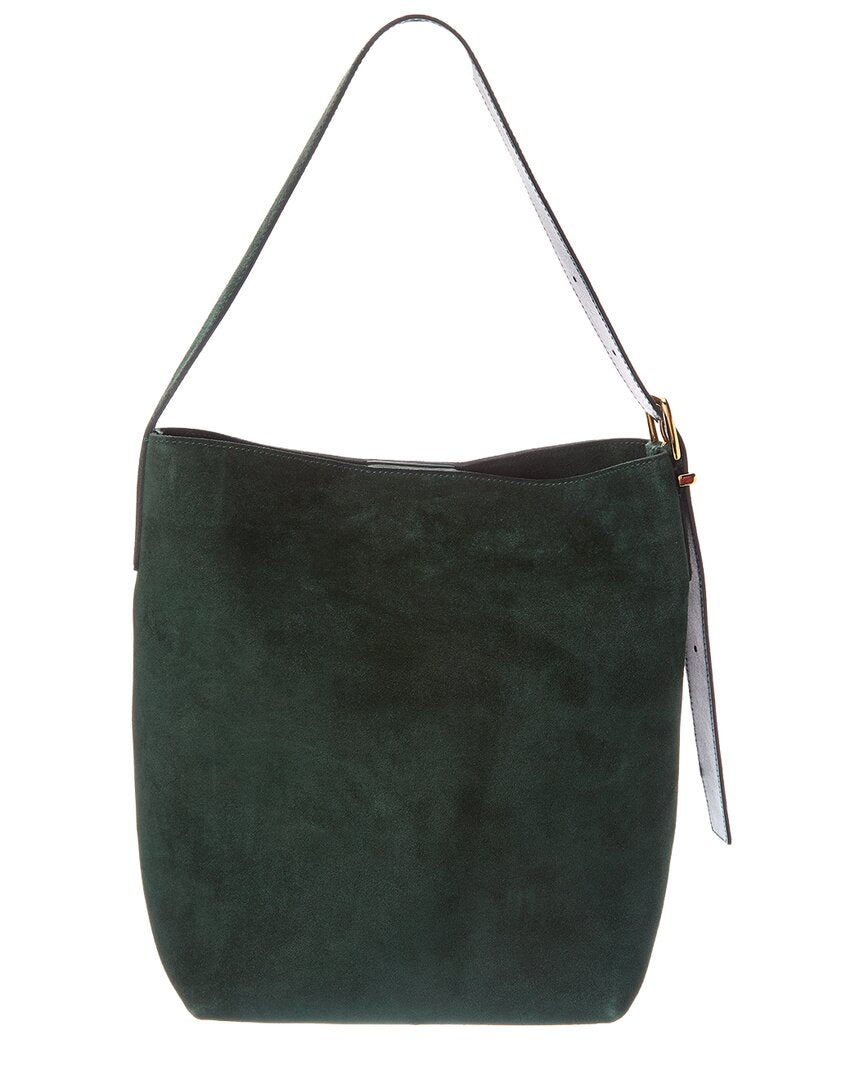 essentials suede bucket tote