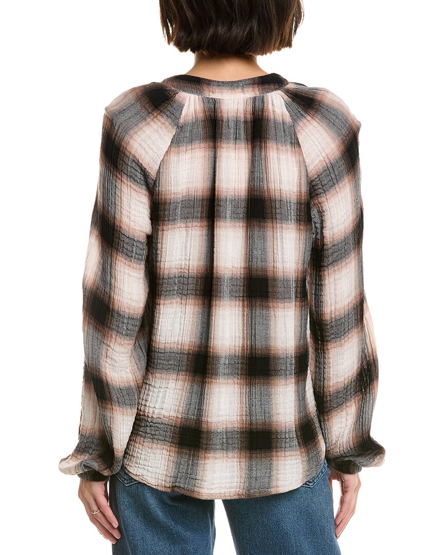 shirred raglan shirt