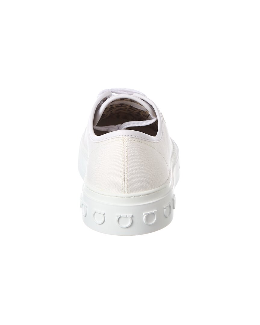 ferragamo mediterr eco canvas sneaker