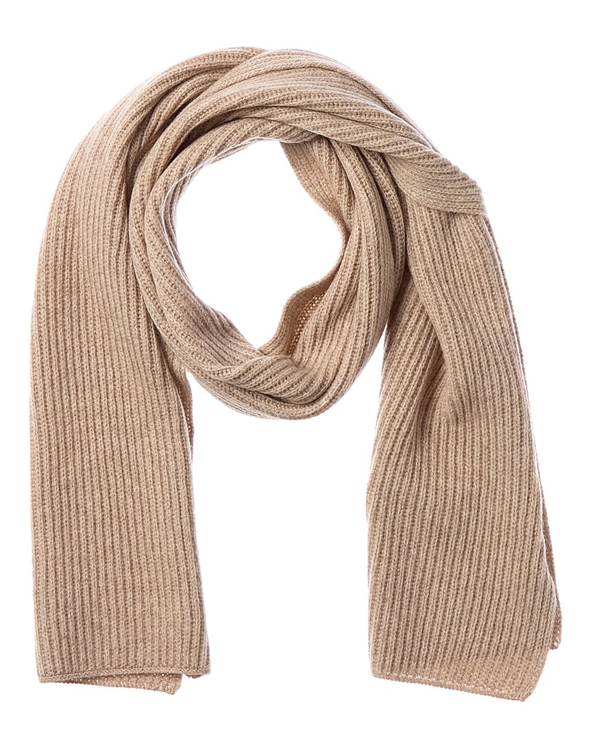 collection ribbed wool & cashmere-blend scarf