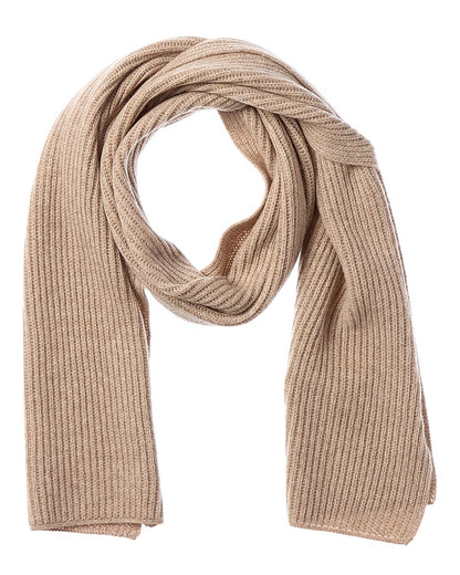 collection ribbed wool & cashmere-blend scarf