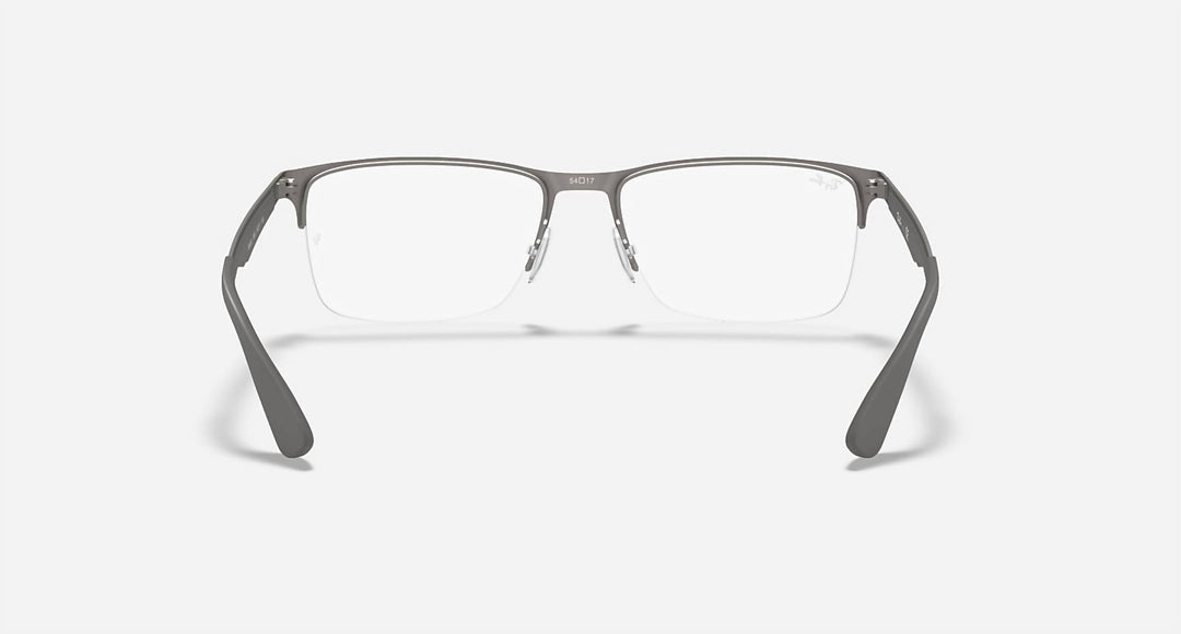 men's rb6335 2855 optics eyeglasses frame in matte grey