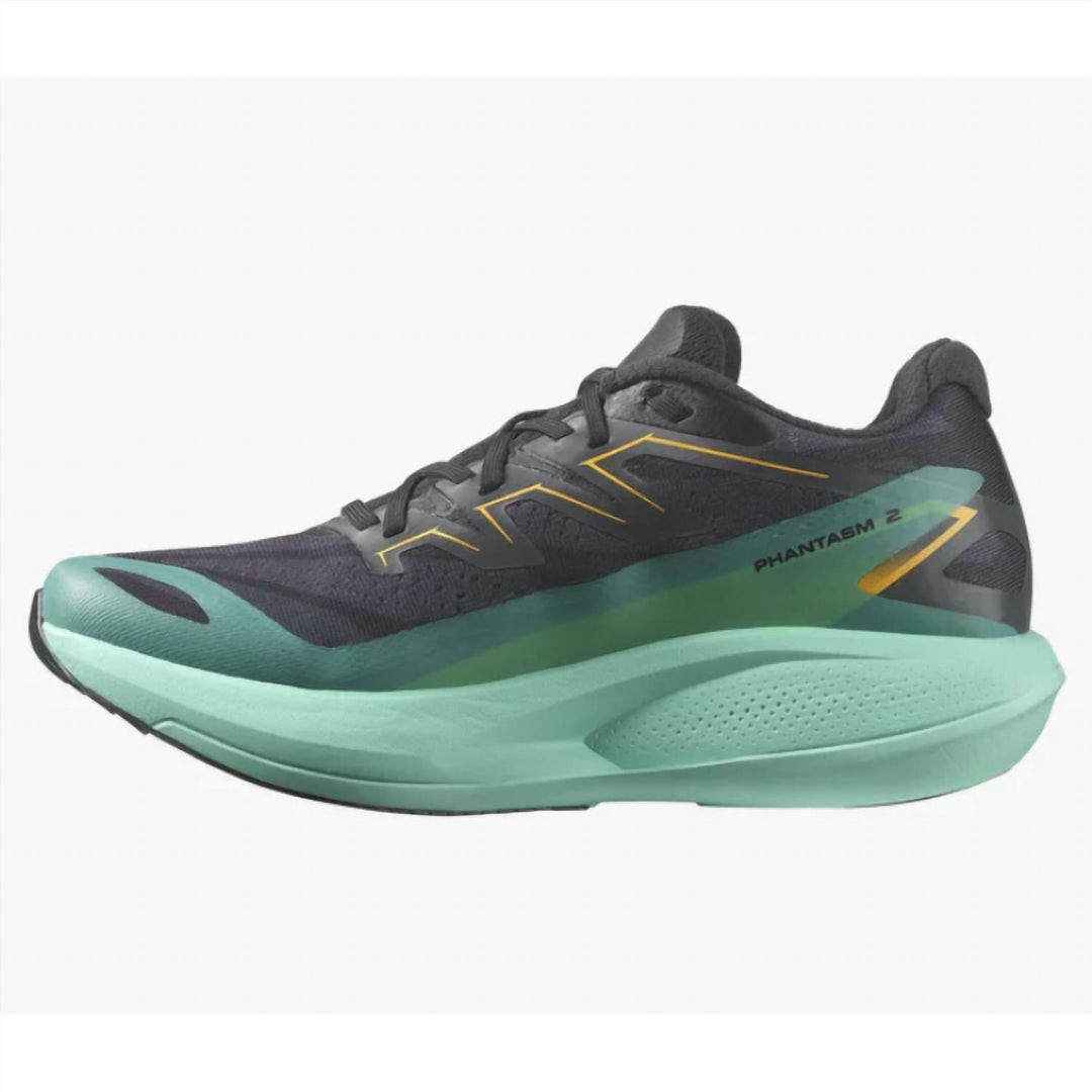 women's phantasm 2 running shoes in black / cockatoo / zinnia