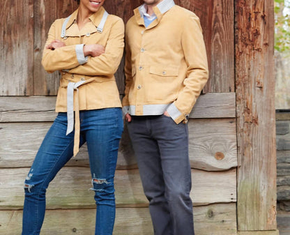 julius jacket in mustard