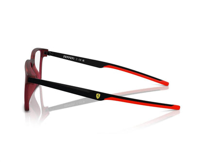 unisex fz8005u eyeglasses in red matte