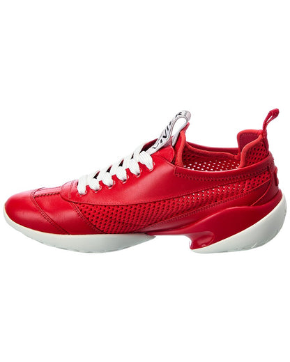 viv match leather & mesh sneaker