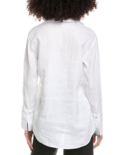 tie neck linen tunic