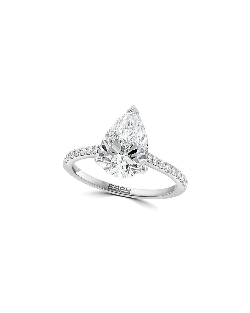 14k 2.91 ct. tw. lab-grown diamond ring