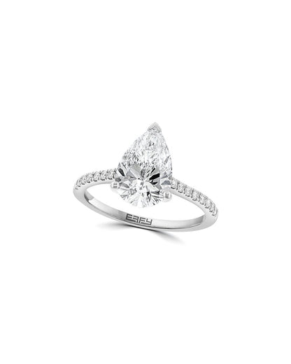 14k 2.91 ct. tw. lab-grown diamond ring