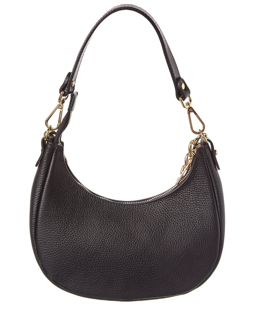 rosalie chain strap leather shoulder bag