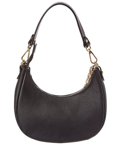 rosalie chain strap leather shoulder bag