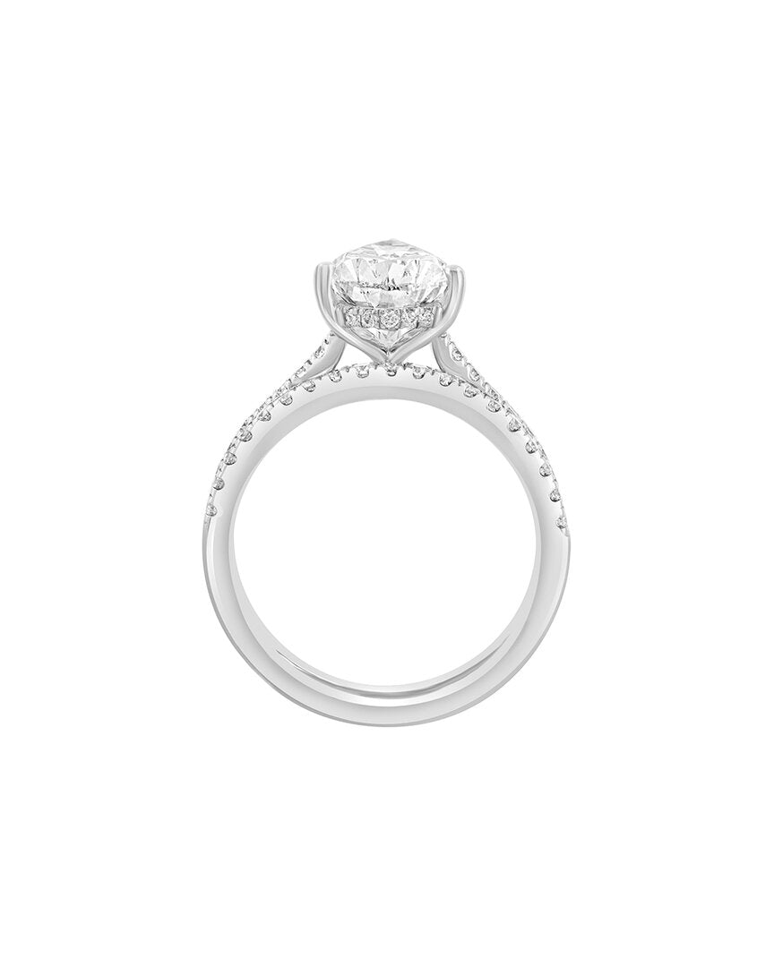 14k 2.91 ct. tw. lab-grown diamond ring