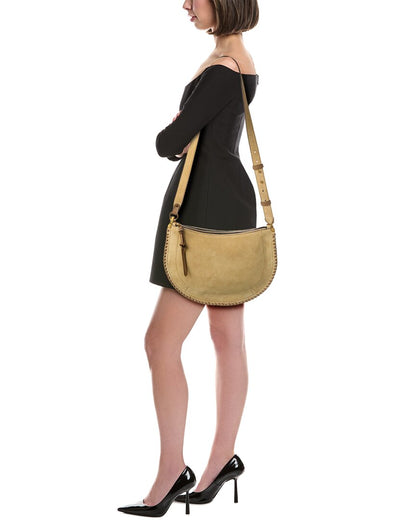 oskan soft suede hobo bag