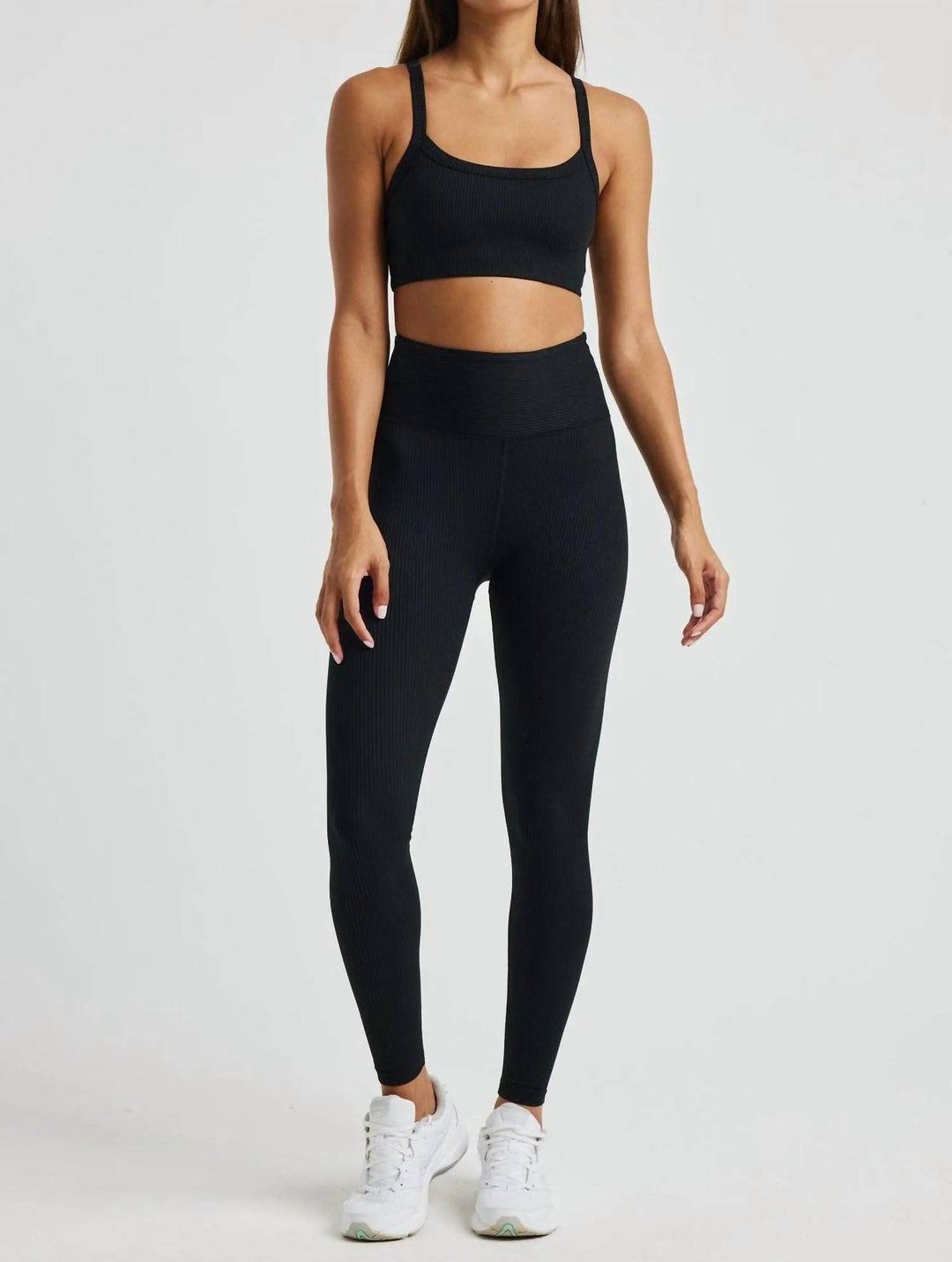 ribbed bralette 2.0 in black