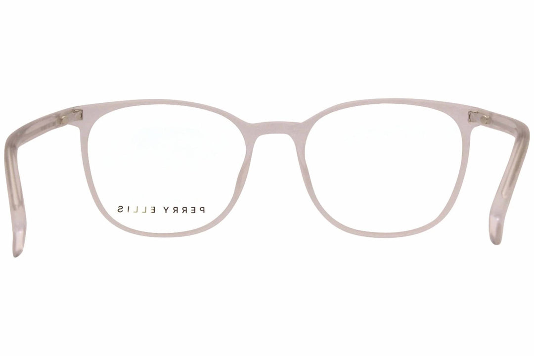 men's pe433-3 square eyeglasses in crystal