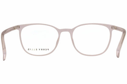 men's pe433-3 square eyeglasses in crystal