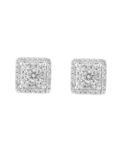 silver 1.46 ct. tw. lab-grown diamond earrings