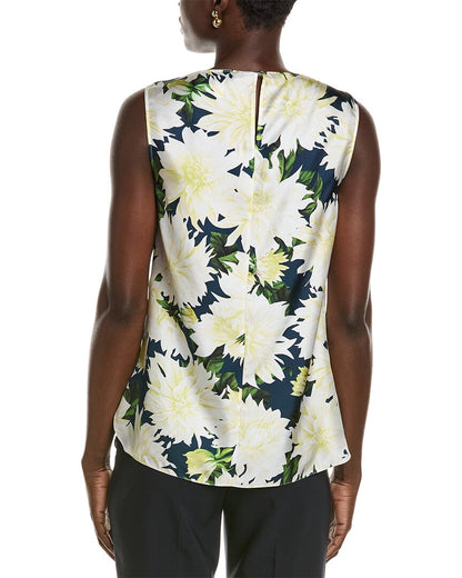 dahlia silk twill tank