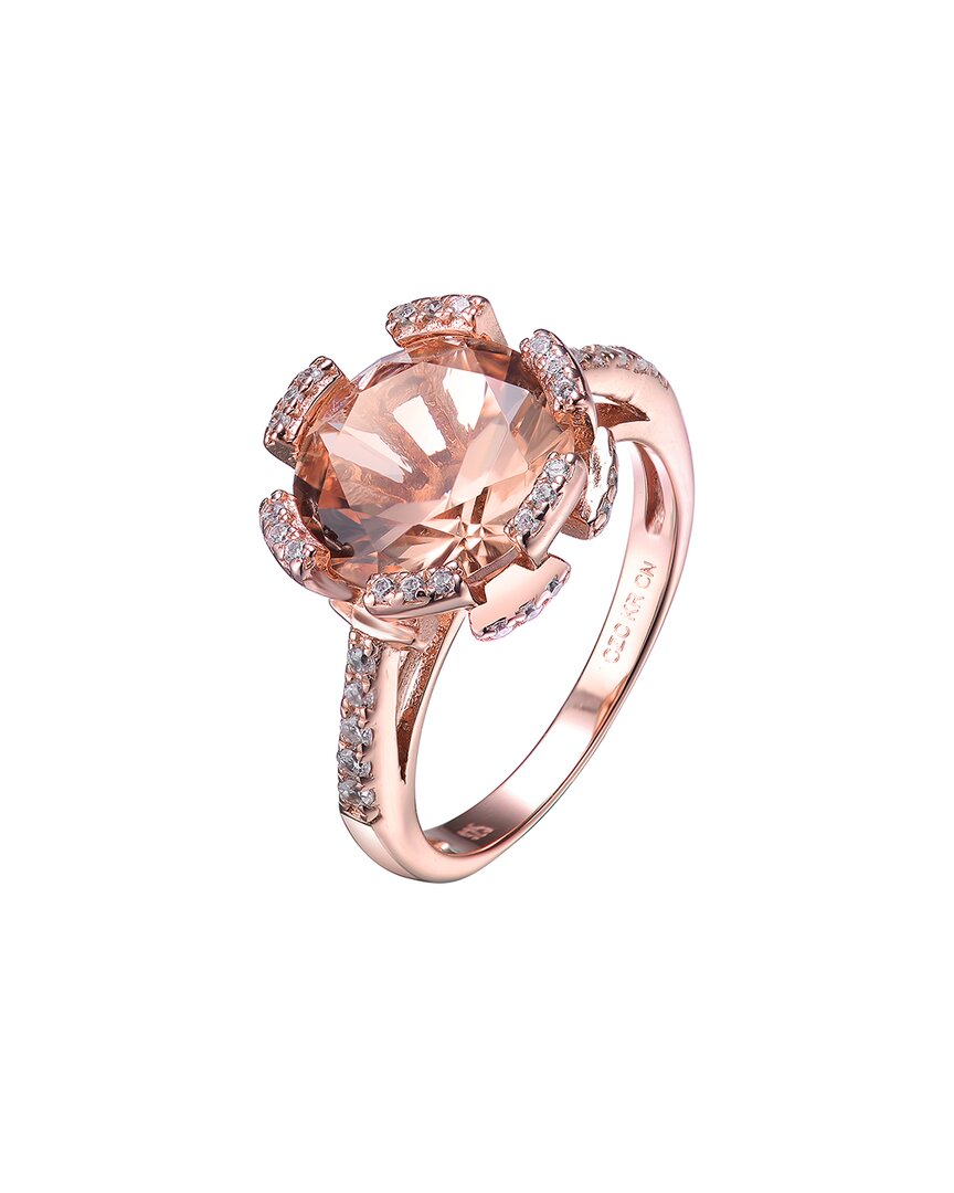 18k rose gold vermeil cz ring