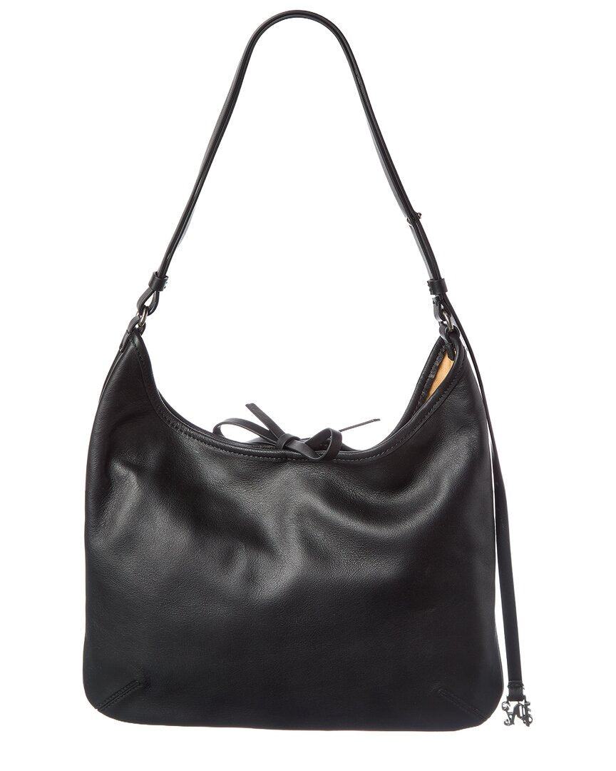 logo leather hobo bag