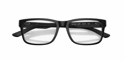 men's ax3016 eyeglasses frame in matte black