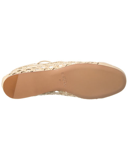 tresse leather ballerina flat